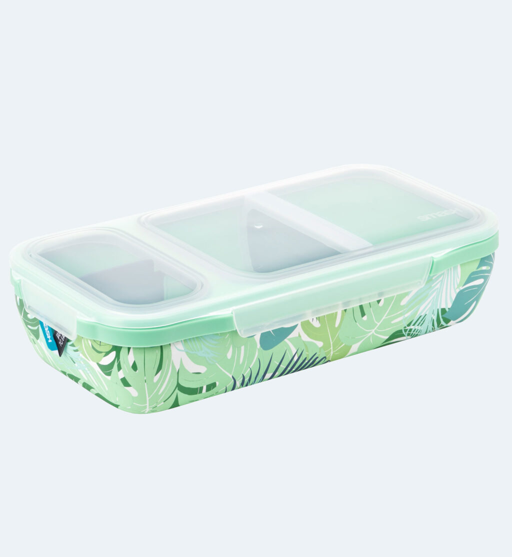 Smash eco-friendly 8-piece lunch kit - blue color - box with 3