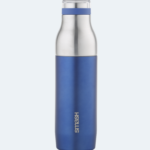 stainless steel water bottle blue